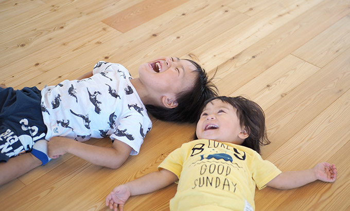 自然素材は標準仕様